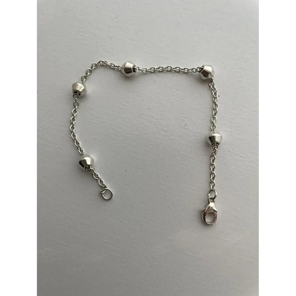 Tiffany & Co vintage sterling silver bead station bracelet - Picture 2 of 5